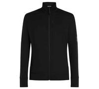 Icebreaker - Fleecejacke aus Merinowolle - M Merino 260 Quantum IV LS Zip Black für Herren aus Wolle - Größe L - schwarz schwarz L
