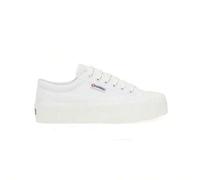 2631 Stripe Platform Women Casual Shoes White S5111SW
