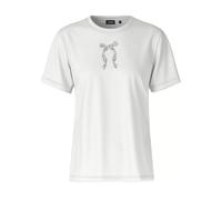 Rundhalsshirt JOOP "Tamme", Damen, Gr. 38, ecru, Jersey, Obermaterial: 100% Baumwolle, unifarben, normal, Rundhals, Shirts Rundhalsshirt, mit Glitzerschleife (22636628-38) ecru