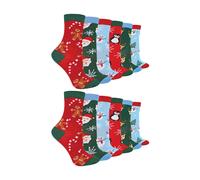 (27-30, 12er-Pack) Sock Snob - Kinder Lustige Weihnachtssocken | Baumwolle Bunt Festliche Socken | Sock Snob