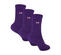 (27-30, Lila) THMO - 3er Pack Kinder Thermosocken | THMO | Crew Warme Socken für Jungen und Mädchen