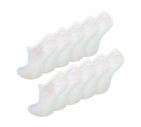 (27-30, Weiß) Sock Snob - 10 Paar Kinder Unsichtbare Füßlinge Socken | No Show Sneaker Socken | Sock Snob
