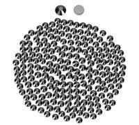 2880 Hotfix-Strasssteine,Flatback Glitzersteine Stones, Glas, runde Kristalle Strasssteine, Edelsteine zum Basteln, für Kleidung, Schuhe, Taschen, DIY-Dekoration,Meins schwarz,SS10,2.7MM-2.8MM