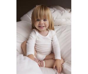 2er-Pack Baby Schlupfbodys mit langen Ärmeln PETIT BATEAU weiß Gr. 62