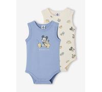 2er-Pack Baby Trägerbodys Disney MICKY MAUS jeansblau Gr. 92/98
