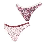 2er-Pack Baumwoll-Tangas „Coquettes“ 1030787 für Damen S/M