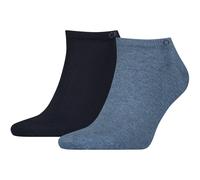 2er Pack Calvin Klein lässige Sneakersocken Herren 005 - denim melange 39-42