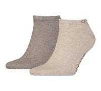 2er Pack Calvin Klein lässige Sneakersocken Herren 008 - brown melange 39-42