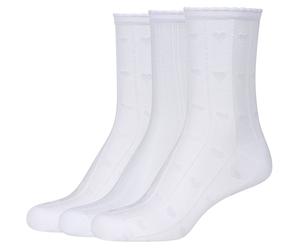 2er Pack camano Ajour Silky Trachten Socken Damen 1000 - white 39-42