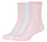 2er Pack camano Ajour Silky Trachten Socken Damen 4205 - pale pink 35-38