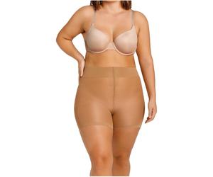 2er Pack camano Basic Curvy 40 DEN kurze Leggings Damen 0112 - sand 44/46