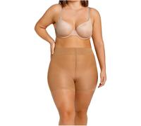2er Pack camano Basic Curvy 40 DEN kurze Leggings Damen 0112 - sand 60/62
