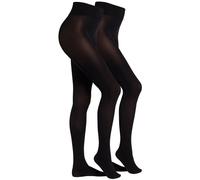 2er Pack camano Basic Everyday Premium Matt Strumpfhosen 80 DEN Damen 9999 - black 38/40