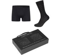 camano 2tlg. Set: Boxershorts und Socken in Schwarz - Größe M | Herren Waesche