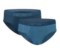 2er Pack camano Comfort BCI Baumwoll Slips Herren 5803 - blue mix M