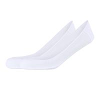 2er Pack camano Comfort Laser-Cut Antirutsch Füßlinge Damen 0001 - white 35-38