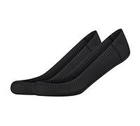 2er Pack camano Comfort Laser-Cut Antirutsch Füßlinge Damen 0005 - black 39-42