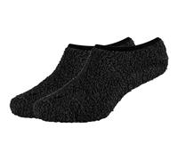 2er Pack camano Cosy Antirutsch Sneakersocken Damen 9997 - black mix 39-42