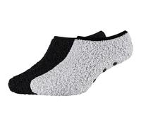 2er Pack camano Cosy Antirutsch Sneakersocken Damen 9999 - black 39-42