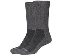 2er Pack camano Diabetiker Crew Funktionssocken 0008 - anthracite 35-38