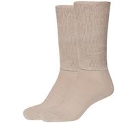 2er Pack camano Diabetiker Crew Funktionssocken 0018 - sand 43-46