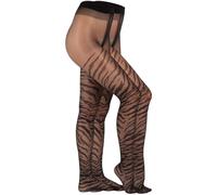 Feinstrumpfhose CAMANO "Strumpfhose 2er Pack", Damen, Gr. S, schwarz (schwarz, tiger), 90% Polyamid, 10% Elasthan, Strumpfhosen Feinstrumpfhose (27014545-S) schwarz, tiger