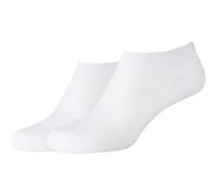 2er Pack camano Fine Invisible Sneakersocken Damen 1000 - white 35-38