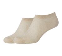 2er Pack camano Fine Invisible Sneakersocken Damen 8400 - desert melange 35-38