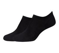 2er Pack camano Fine Invisible Sneakersocken Damen 9999 - black 39-42