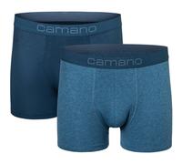 Boxershorts CAMANO "Boxershorts Unterhosen Herren elastischer Gummibund ohne" Gr. S, blau (blue mi) Herren Unterhosen (82152662-S) blue mi