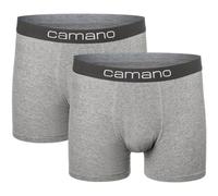 2er Pack camano Men comfort BCI cotton Boxershorts 9300 - light grey melange XL