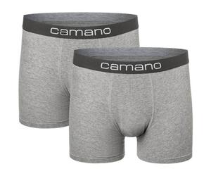 2er Pack camano Men comfort BCI cotton Boxershorts 9300 - light grey melange XL