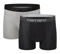 Boxershorts CAMANO "Boxershorts Unterhosen Herren elastischer Gummibund ohne" Gr. S, schwarz (black mi) Herren Unterhosen (89974456-S) black mi