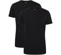 Camano T-Shirt comfort 2er-Pack Herren Schwarz Größe S 100% Baumwolle Rundhals