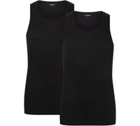 Camano Unterhemd 2er Pack Herren schwarz, M