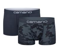 2er Pack camano Men comfort BCI cotton Trunks 5091 - blue fog mix XL