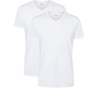 T-Shirt CAMANO "comfort", Herren, Gr. XXL, weiß, Web, Obermaterial: 100% Baumwolle, unifarben, Klassisch, regular fit hüftbedeckend, V-Ausschnitt, Shirts, mit V-Ausschnitt (90176337-XXL) weiß
