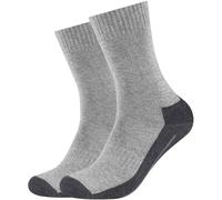 2er Pack camano Pro Tex Crew Funktionssocken 0010 - grey 47-49