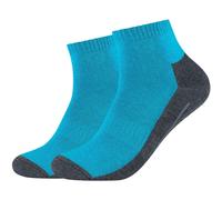 Camano Unisex-Sport-Kurzsocken 2 Paar blau 35 - 38