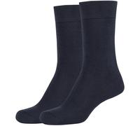 2er Pack camano Silky Feeling Crew Socken Damen 0004 - navy 39-42