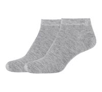 2er Pack camano Silky Feeling Sneakersocken Damen 0003 - light grey melange 35-38