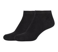 Camano Sneakersocken Silky Feeling Damen 2er Pack Schwarz Größe 39-42