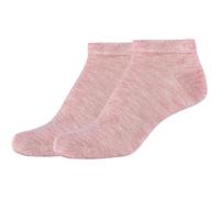2er Pack camano Silky Feeling Sneakersocken Damen 0073 - silver rose melange 39-42