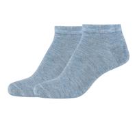 2er Pack camano Silky Feeling Sneakersocken Damen 0099 - stone melange 35-38