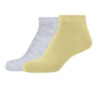 2er Pack camano Silky Feeling Sneakersocken Damen 2066 - lemon grass 35-38