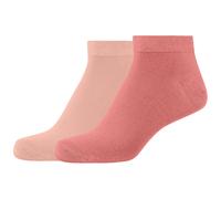 2er Pack camano Silky Feeling Sneakersocken Damen 3100 - lantana 39-42
