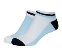 2er Pack camano Silky Touch Colourblock Lurex Sneakersocken Damen 5081 - angel falls 39-42