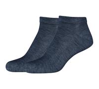 2er Pack camano Soft Bamboo Sneakersocken 5500 - denim melange 43-46