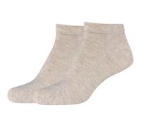 2er Pack camano Soft Bamboo Sneakersocken 8200 - nature melange 41-46