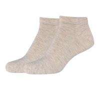 2er Pack camano Soft Bamboo Sneakersocken 8200 - nature melange 43-46